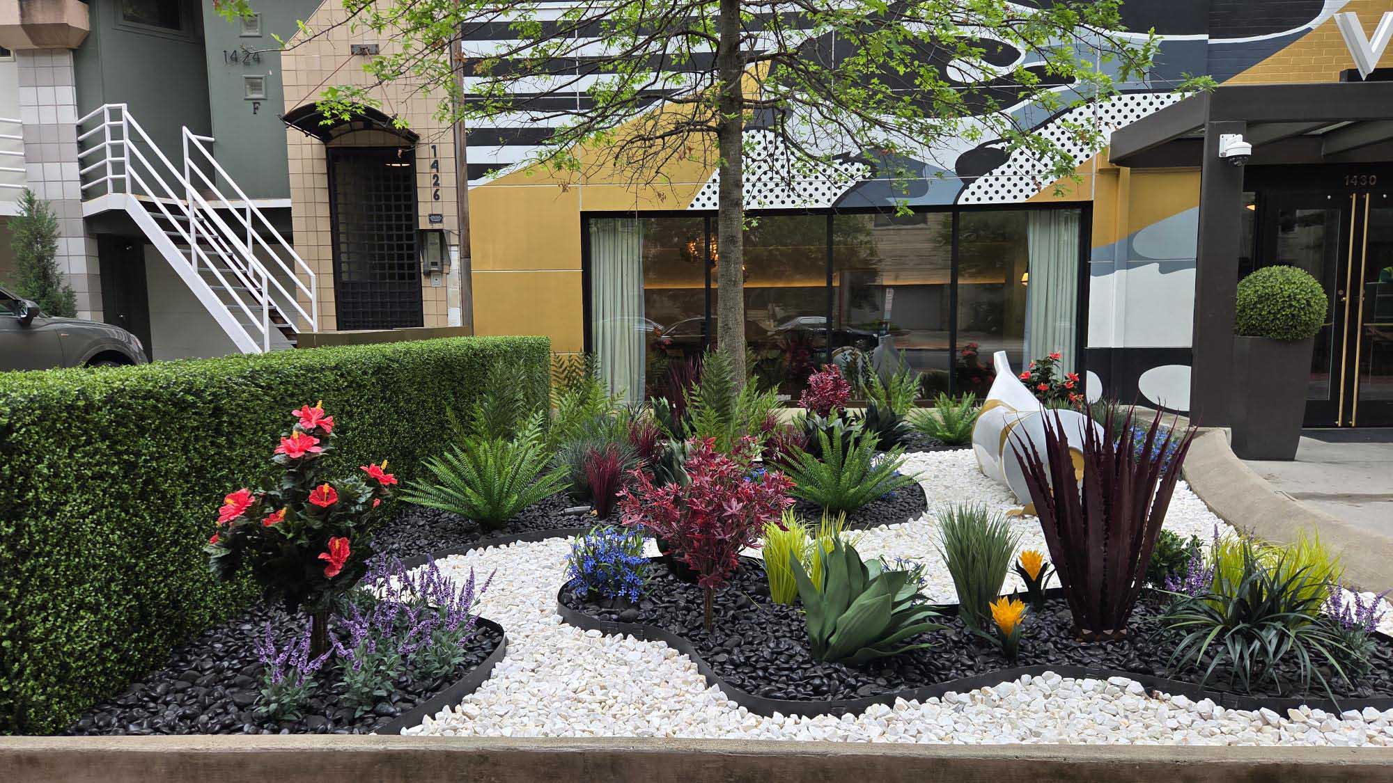 Viceroy Hotel Entrance Bed - After Enhancement